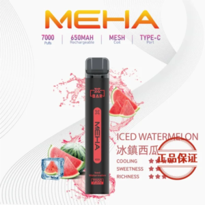 MEHA XBAR小黑條7000口拋棄式一次性電子煙