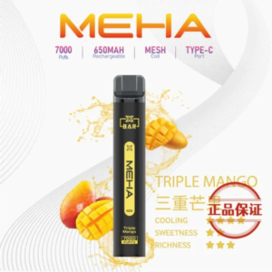 MEHA XBAR小黑條7000口拋棄式一次性電子煙