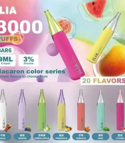 ILIA Bar6 哩亞 6代 8000口 拋棄式一次性電子煙
